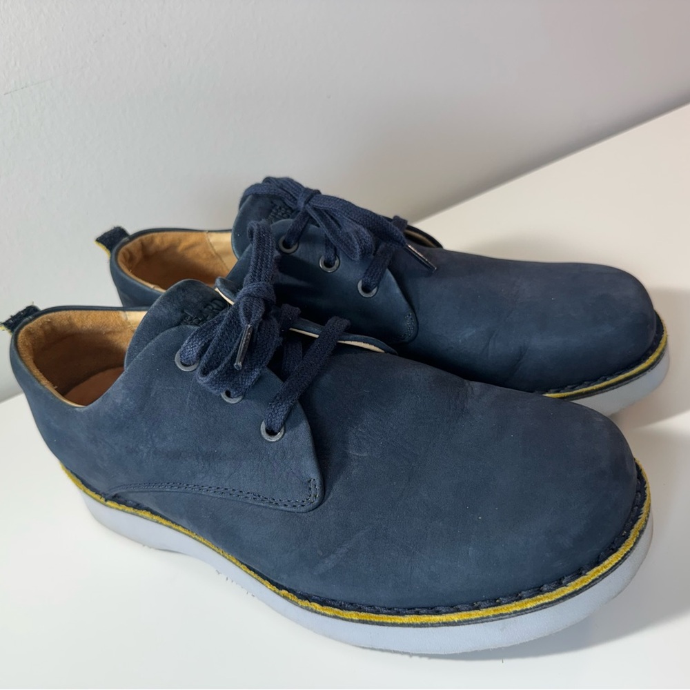 Samuel Hubbard Free Shoes Mens 10 M Blue Navy Nubuck Leather Comfort Casual